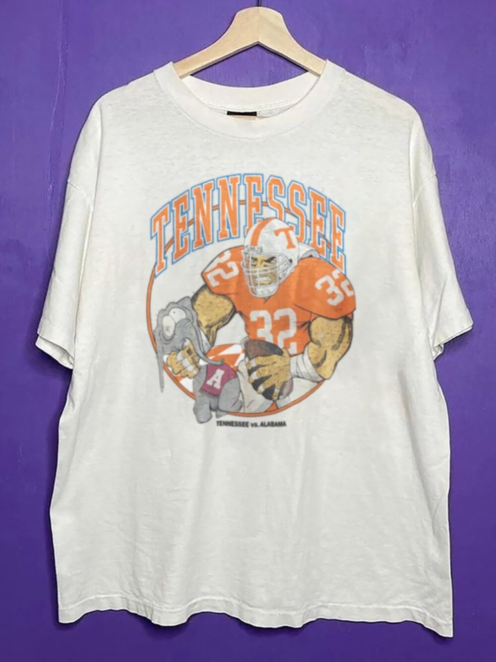 Vintage Style NCAA Tennessee Volunteers Mascot Shirt, Tennessee Vols 90s Shirt